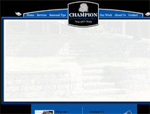 Tablet Screenshot of championlandscapesinc.com